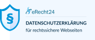 erecht24 siegel datenschutzerklaerung blau